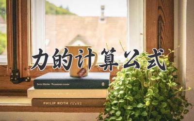 力的计算公式