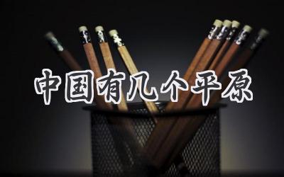 中国有几个平原