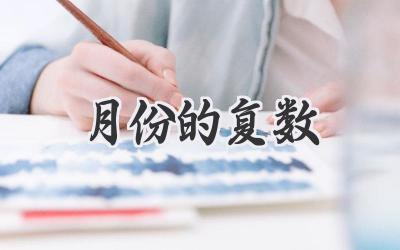 月份的复数