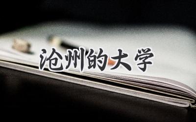 沧州的大学