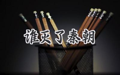 谁灭了秦朝