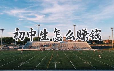 初中生怎么赚钱