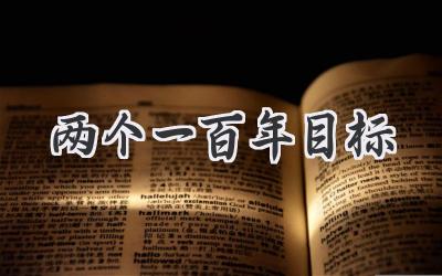 两个一百年目标