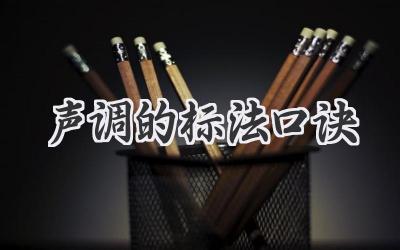 声调的标法口诀