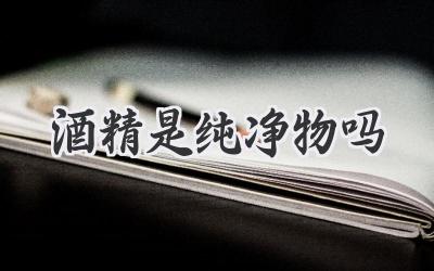 酒精是纯净物吗