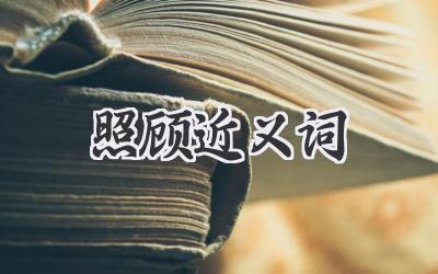 照顾近义词