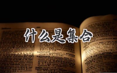 什么是集合