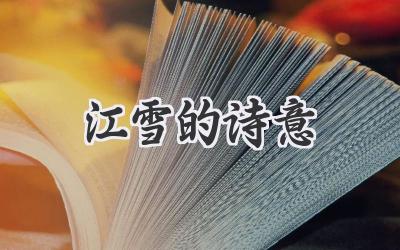 江雪的诗意