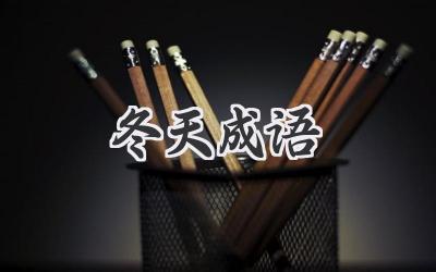 冬天成语
