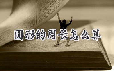圆形的周长怎么算