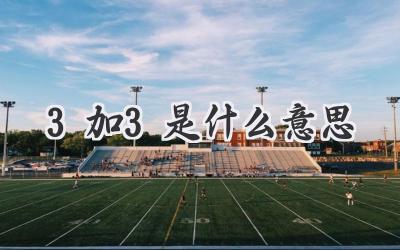 3加3是什么意思