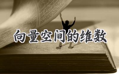 向量空间的维数