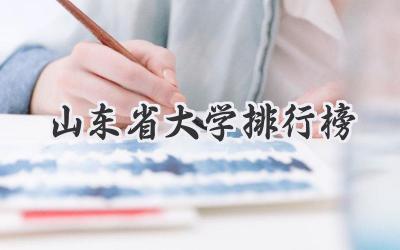 山东省大学排行榜
