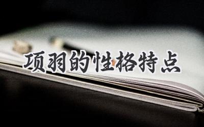 项羽的性格特点