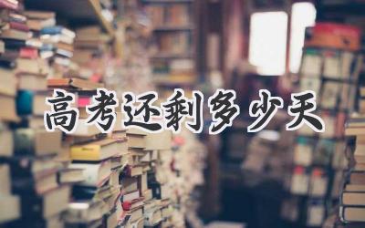 高考还剩多少天