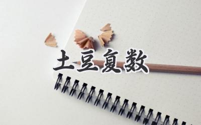 土豆复数