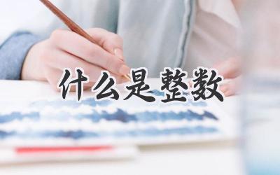 什么是整数