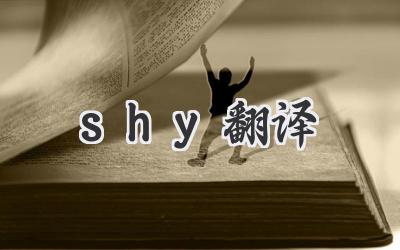 shy翻译