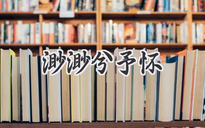 渺渺兮予怀