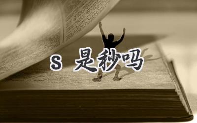 s是秒吗