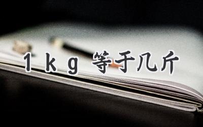 1kg等于几斤