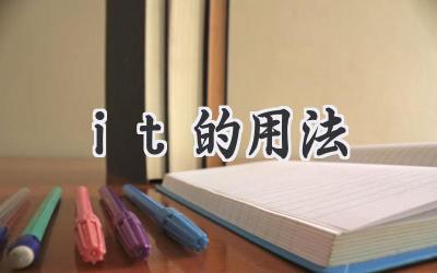it的用法