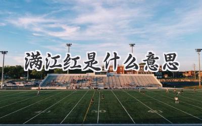 满江红是什么意思