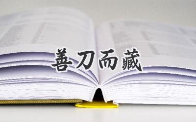 善刀而藏