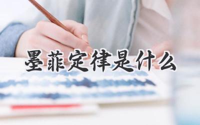 墨菲定律是什么