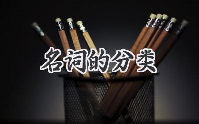 名词的分类
