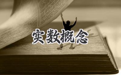 实数概念