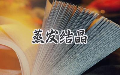 蒸发结晶