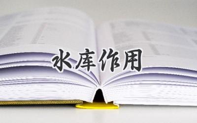 水库作用
