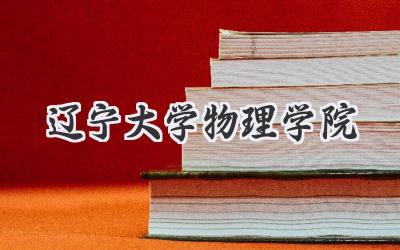 辽宁大学物理学院