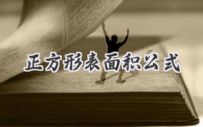 正方形表面积公式