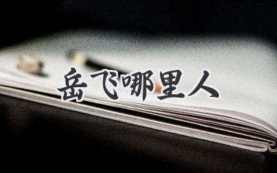 岳飞哪里人