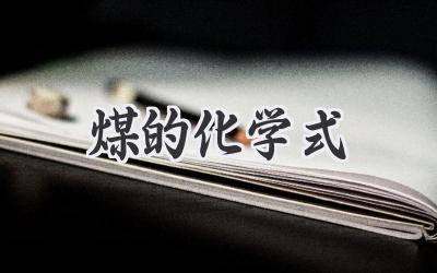 煤的化学式
