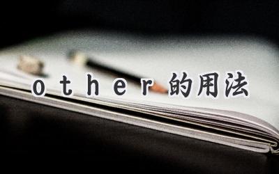 other的用法