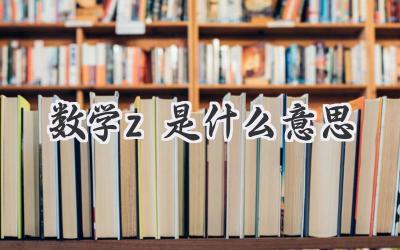 数学z是什么意思