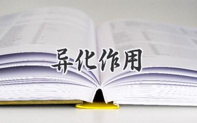 异化作用