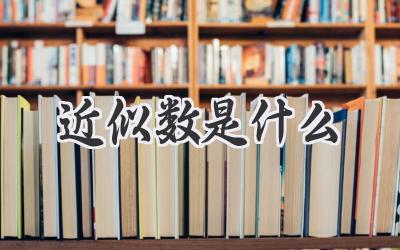 近似数是什么