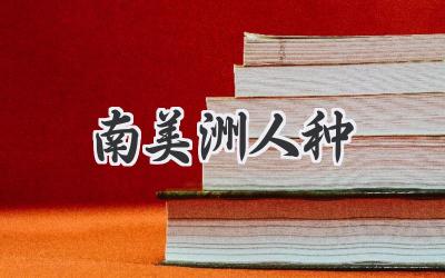 南美洲人种