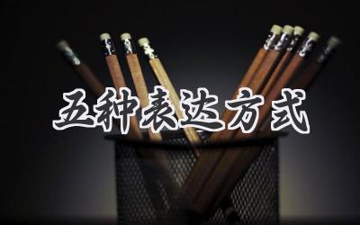 五种表达方式