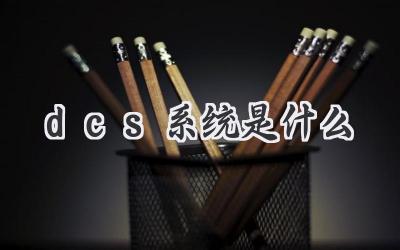 dcs系统是什么
