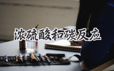 浓硫酸和碳反应
