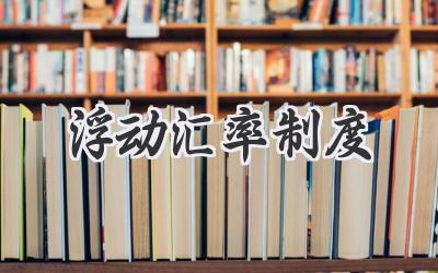 浮动汇率制度