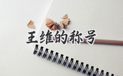 王维的称号