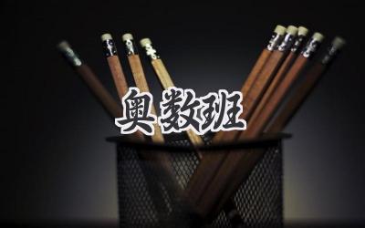 奥数班