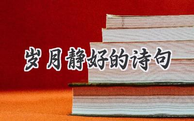 岁月静好的诗句