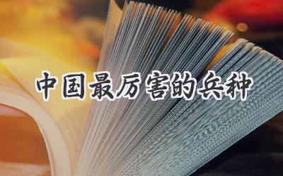 中国最厉害的兵种